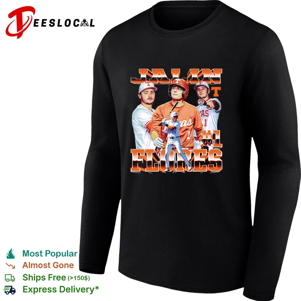 Jalin Flores Texas Longhorns Baseball NCAA shirt