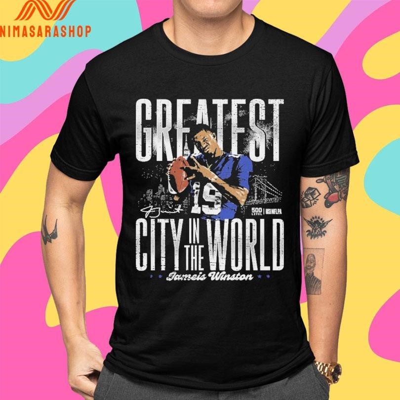 Jameis Winston New York Giants Greatest City In The World Shirts