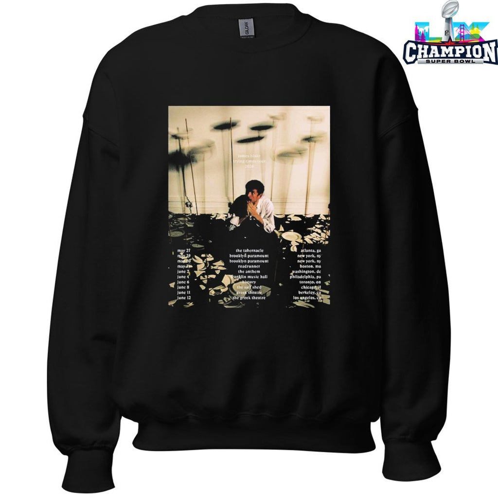 James Blake Trying Times Tour 2026 Dates T-shirts