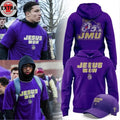 James Madison Dukes JMU Football 2025 Champions Jesus Won Logo Two Sided Shirt