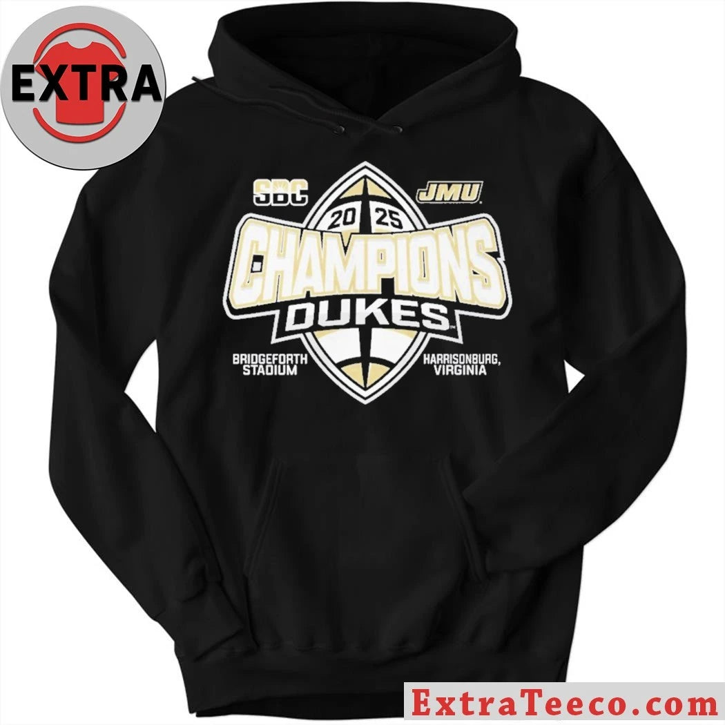 James Madison Dukes Sun Belt Conference Football Champions 2025 Logo Shirt