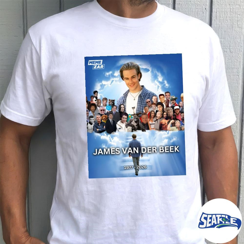 James Van Der Beek 1977 – 2026 Dawson Leery on Dawson’s Creek shirt