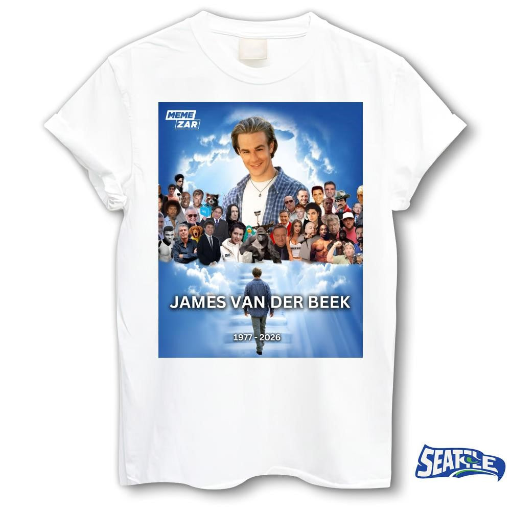 James Van Der Beek 1977 – 2026 Dawson Leery on Dawson’s Creek shirt