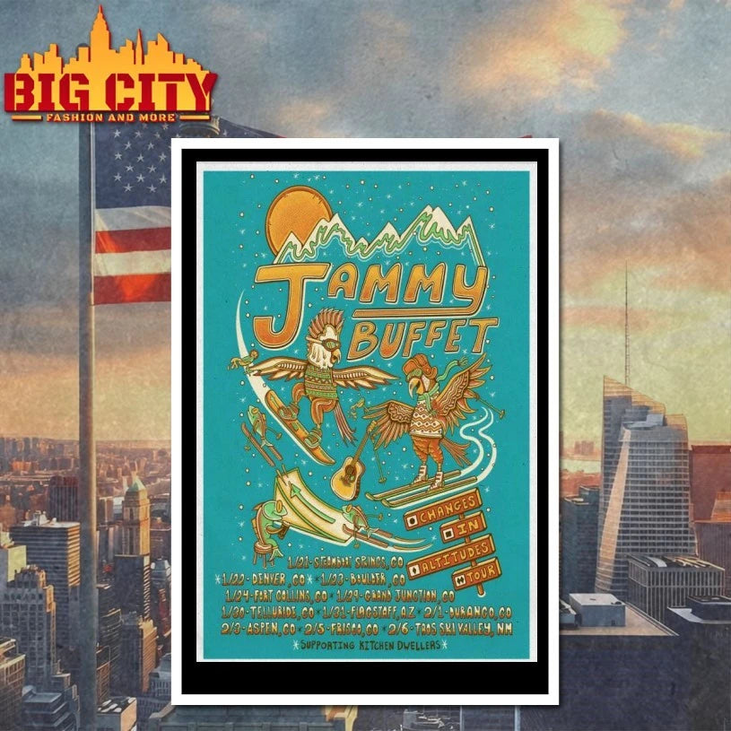 Jammy Buffet Changes In Alttudes Tour 26 Poster shirt