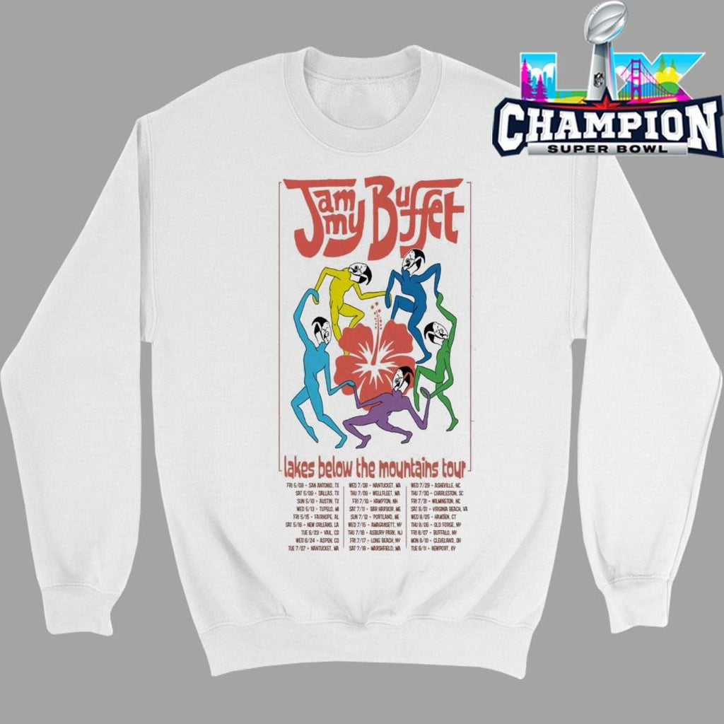 Jammy Buffet Lakes Band Tour 2026 Shirt