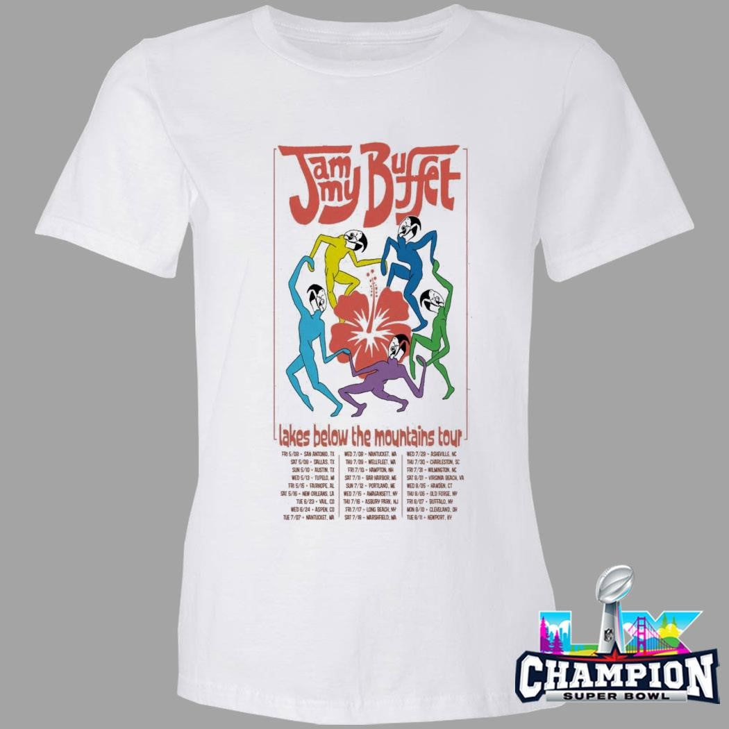 Jammy Buffet Lakes Band Tour 2026 Shirt