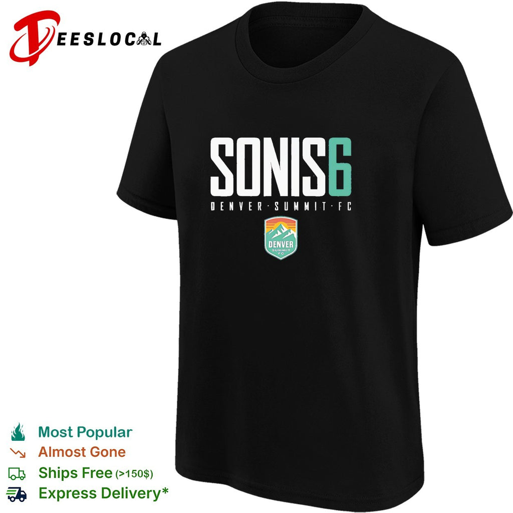 Janine Sonis 6 Denver Summit FC professional women’s soccer team shirt