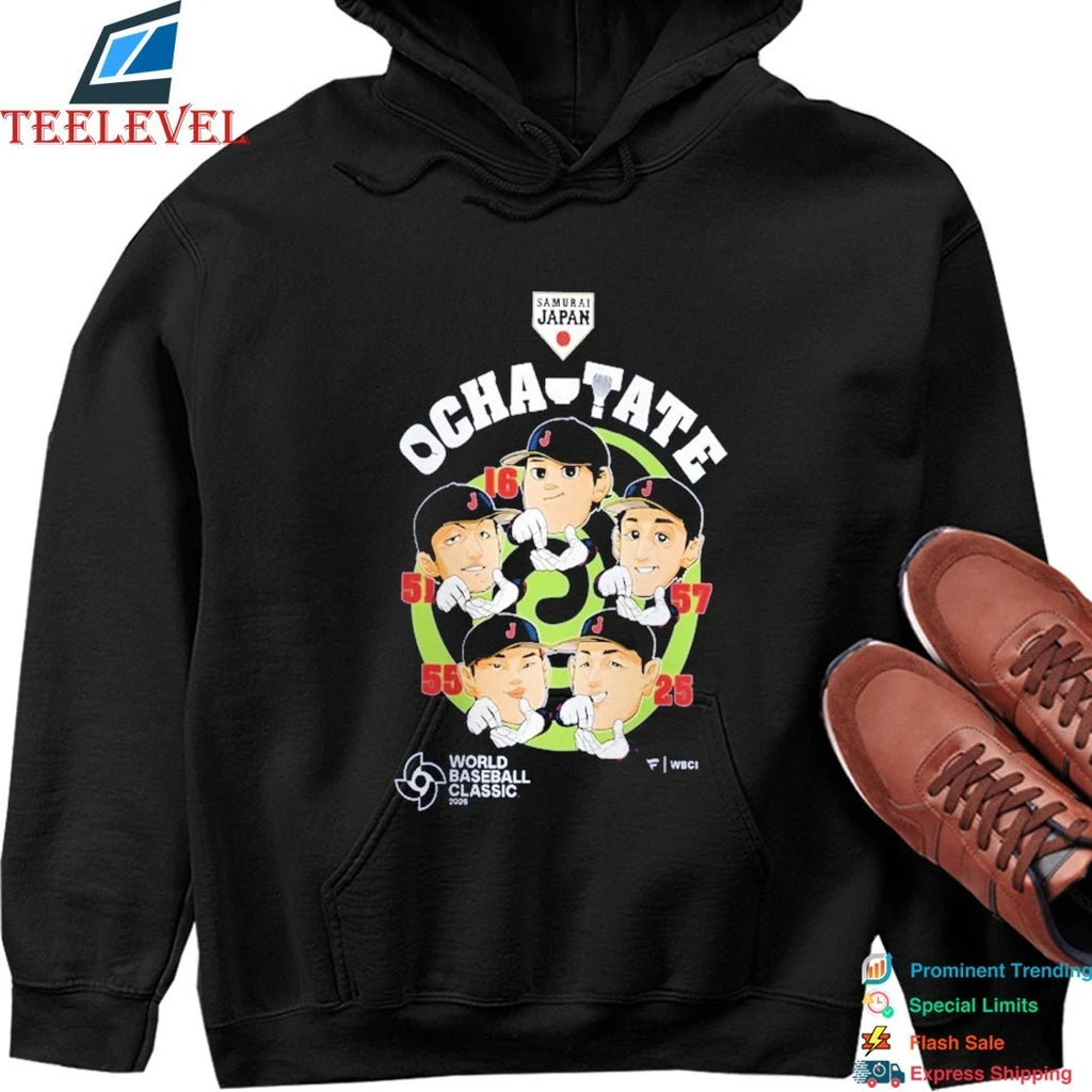 Japan Baseball 2026 World Baseball Classic Ocha Tate Shirts