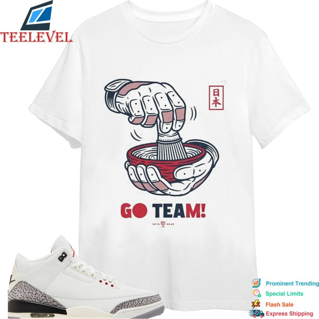 Japan Tea Celebration Go Team Baseball T-Shirts