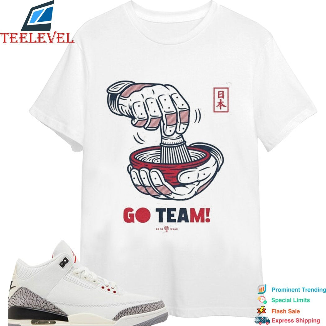 Japan Tea Celebration Go Team Baseball T-Shirts