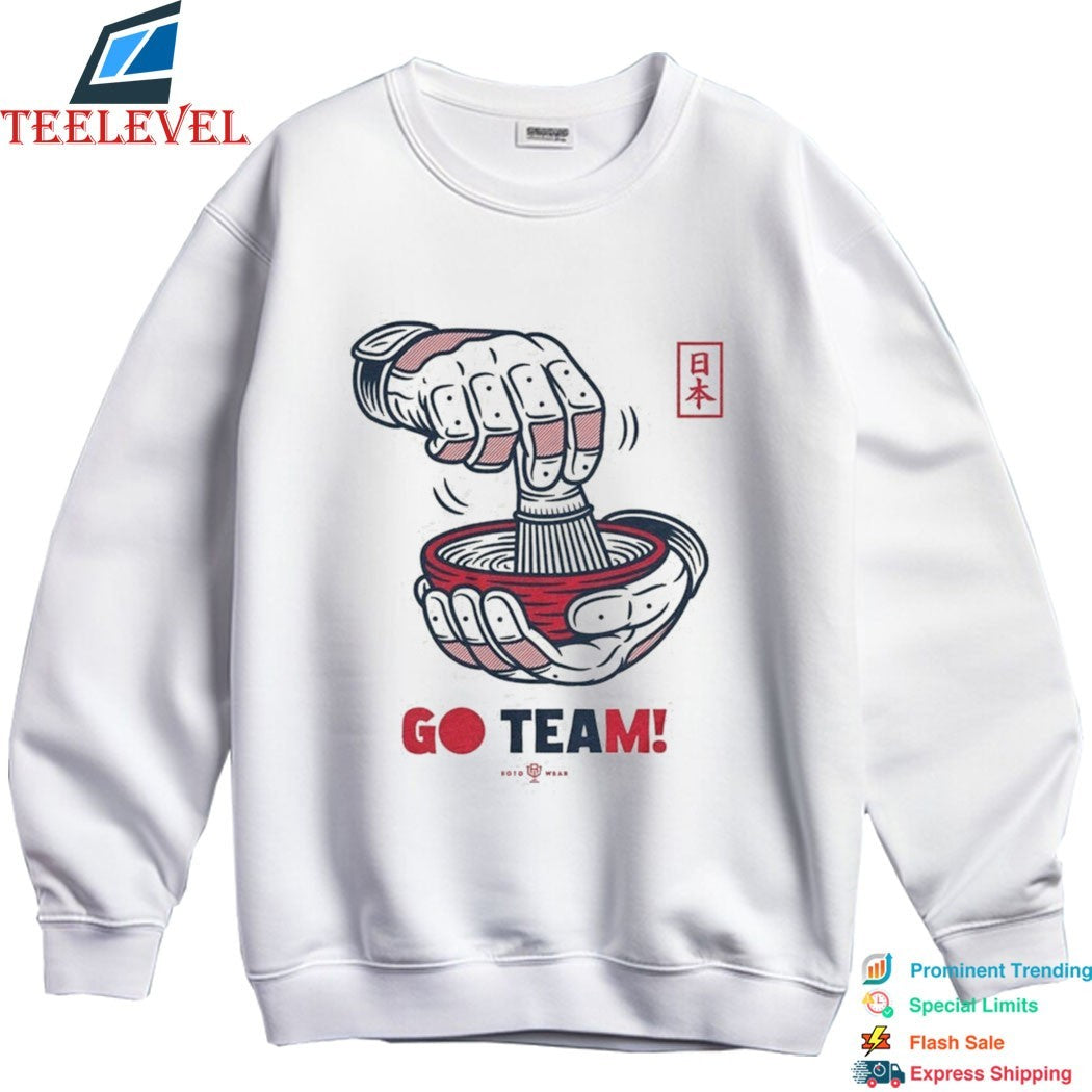 Japan Tea Celebration Go Team Baseball T-Shirts