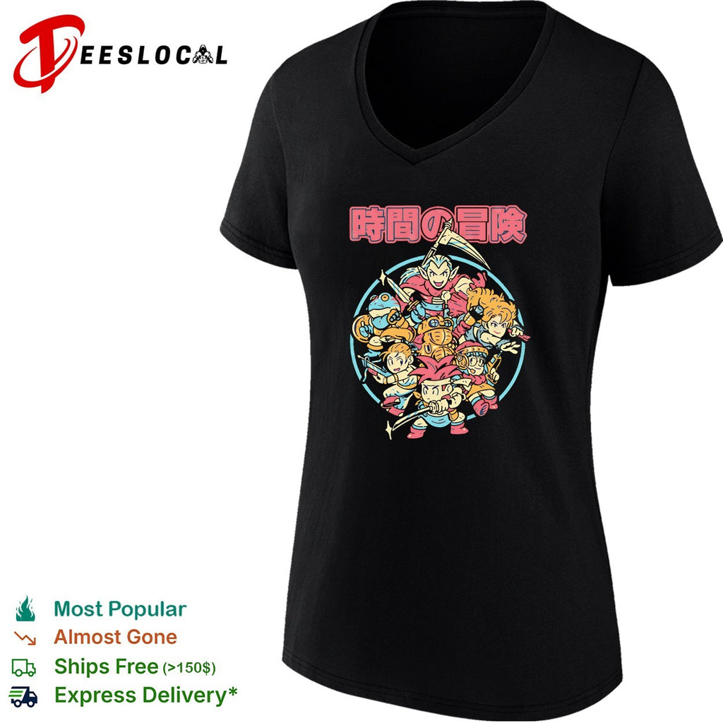 Japanese kanji adventure characters illustrated circle poster art shirt