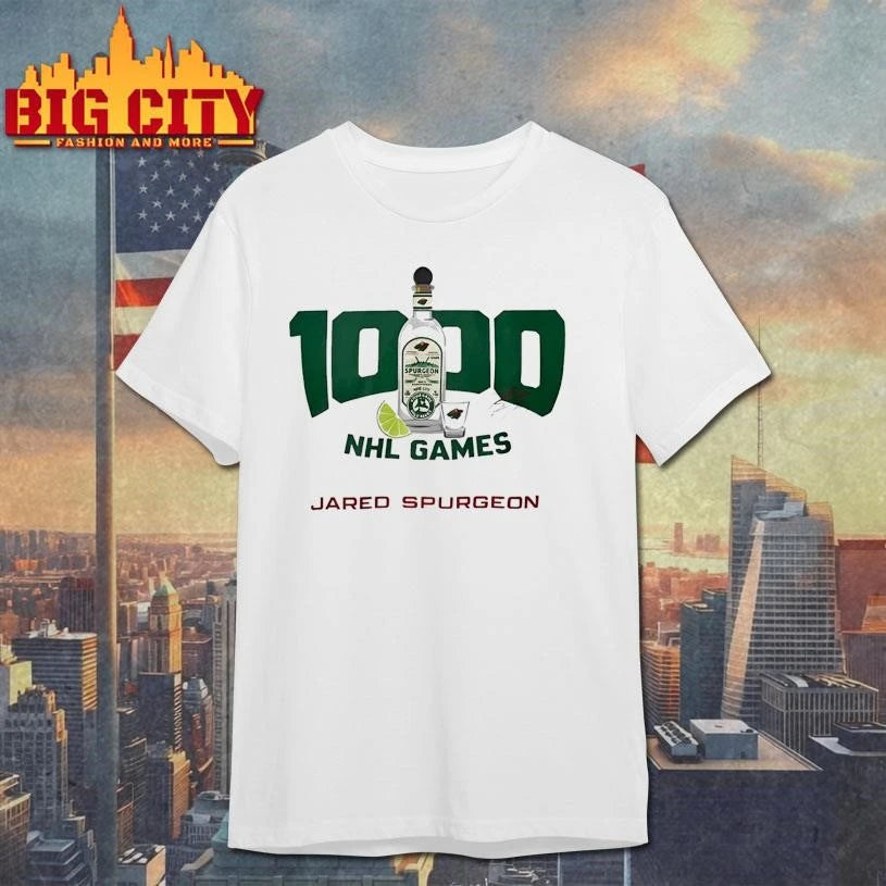 Jared Spurgeon 1000th Nhl Games Shirt