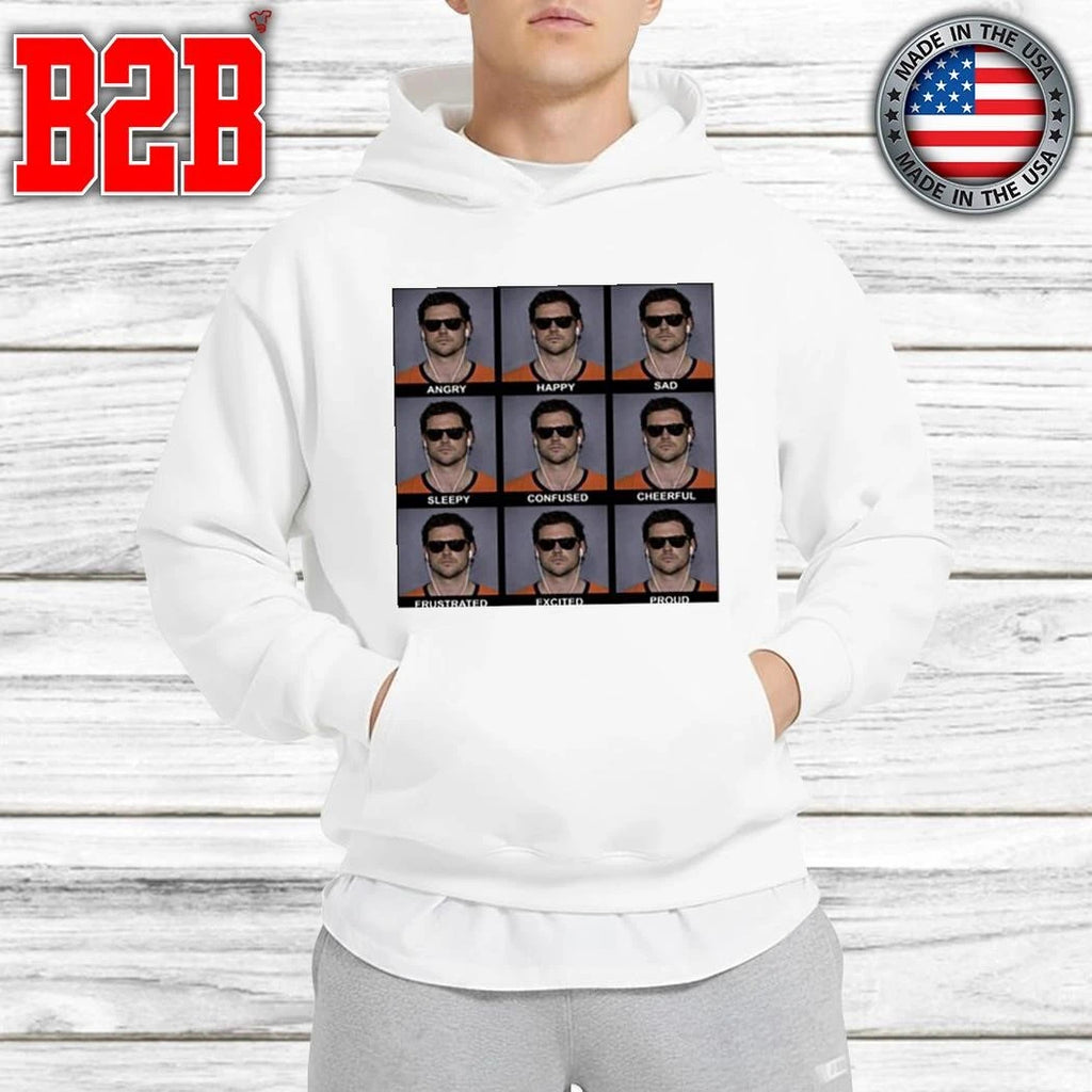 Jarrett Stidham Angry Happy Sad Emoji Shirt