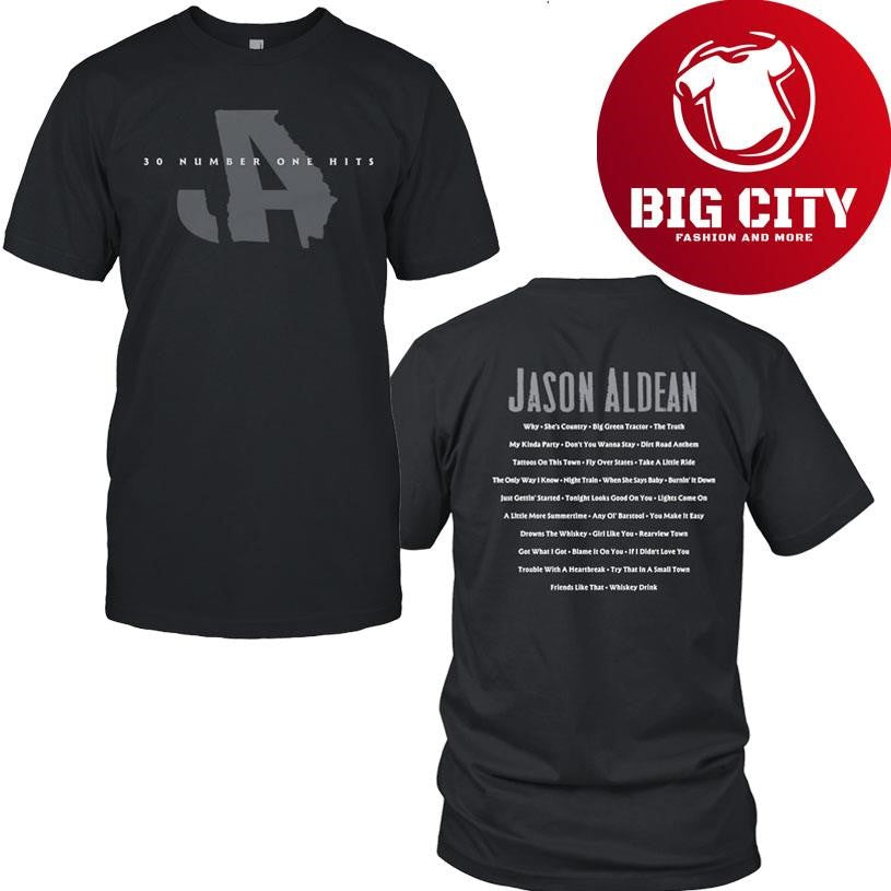 Jason Aldean 30 Number One Hits Shirt