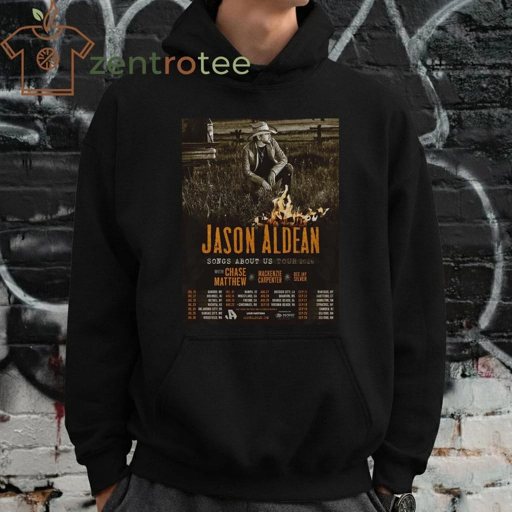 Jason Aldean Songs About Us Tour 2026 North America Schedule Dates tee