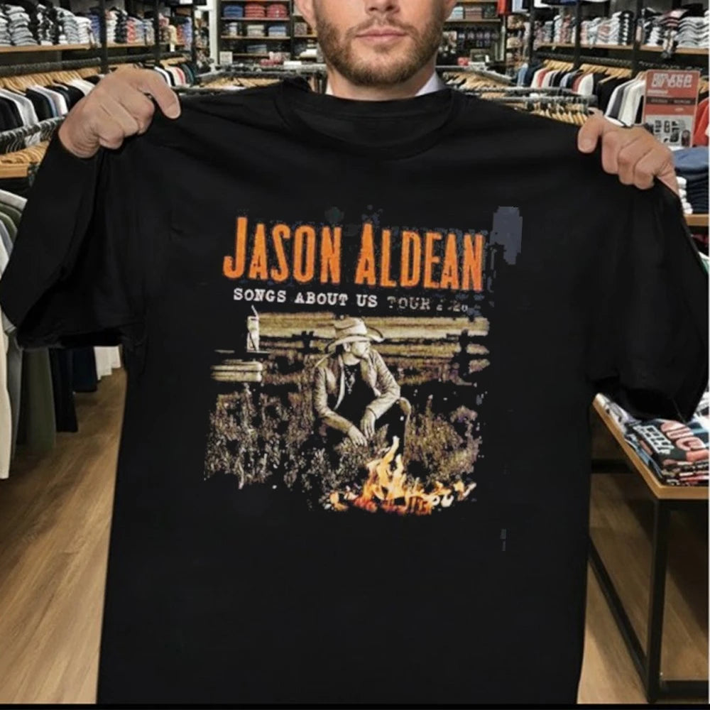 Jason Aldean Songs About Us Tour 2026 North America Schedule T-Shirt