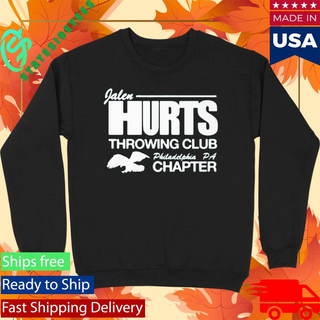 Jason Kelce Jalen Hurts Throwing Club Philadelphia PA Chapter Shirt