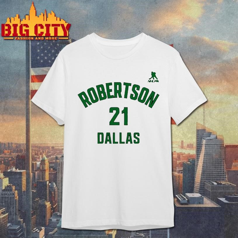 Jason Robertson #21 Dallas Name &amp; Number Shirt