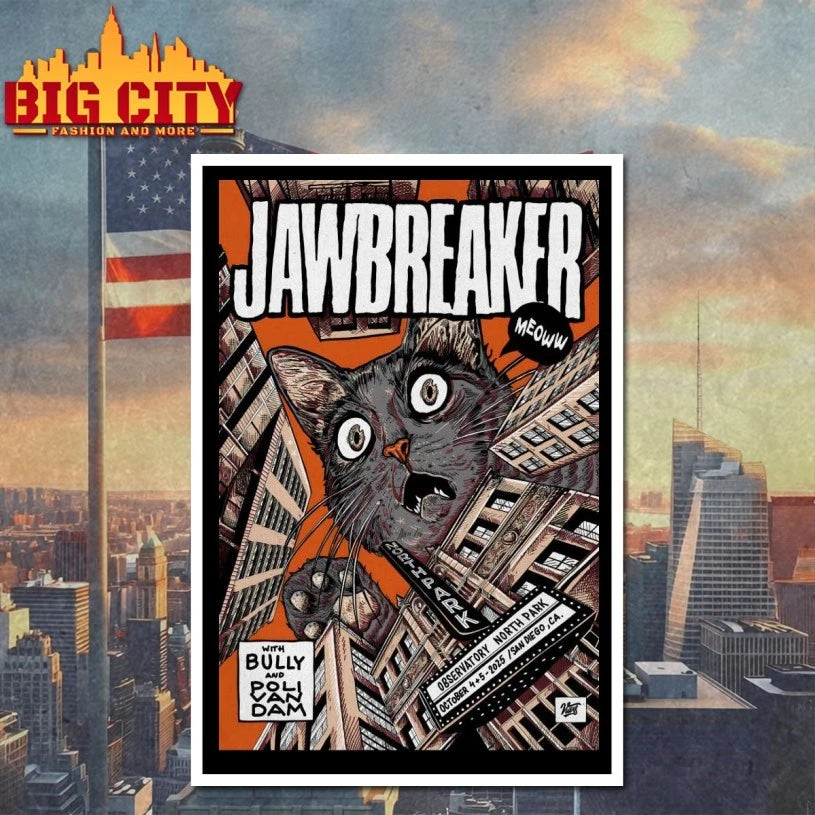 JawBreaker Oct 4 5 2025 The Observatory North Park In San Diego CA Poster shirt