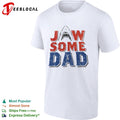Jawsome Dad Jaws Universal Studios shark character movie parody shirt