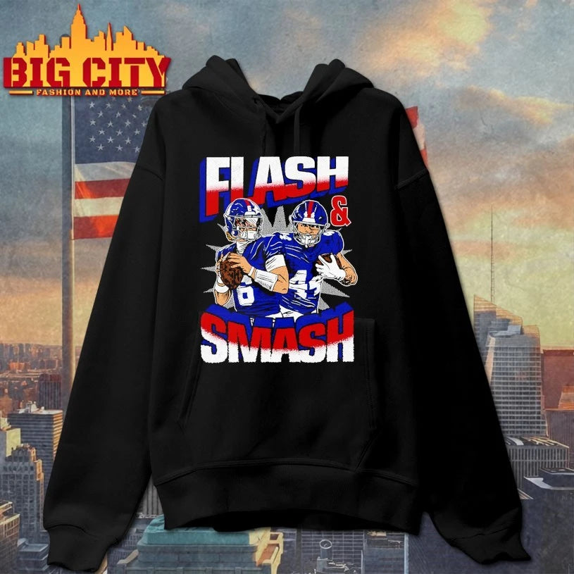 Jaxson Dart And Cam Skattebo Flash And Smash New York Giants shirt