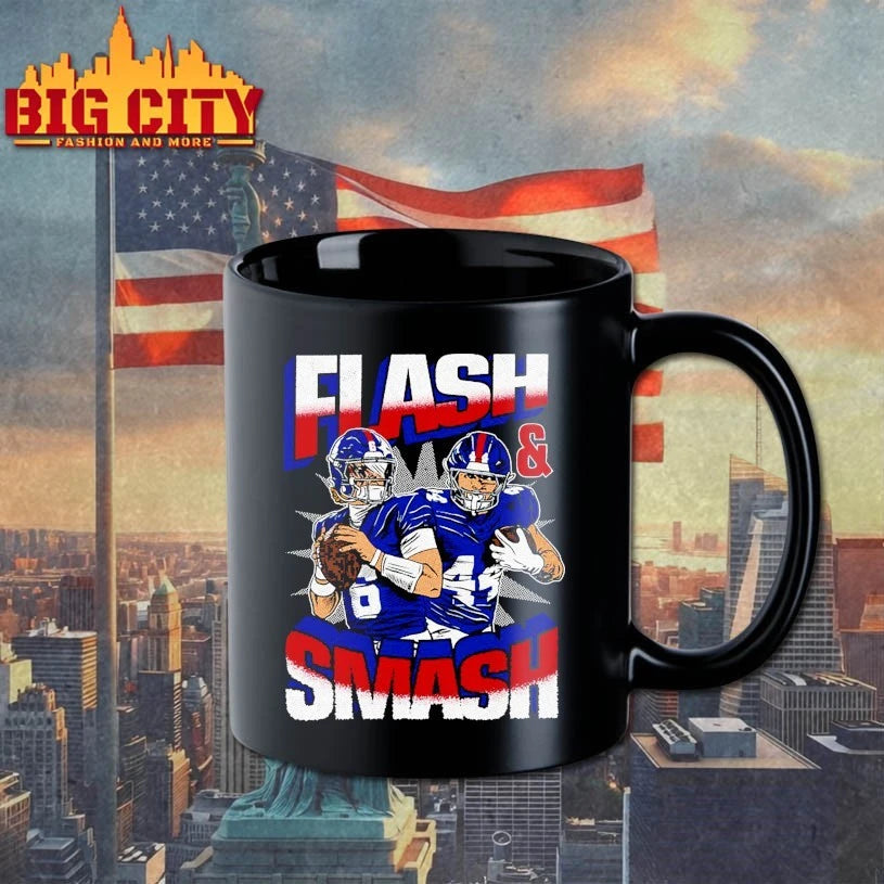 Jaxson Dart And Cam Skattebo Flash And Smash New York Giants shirt