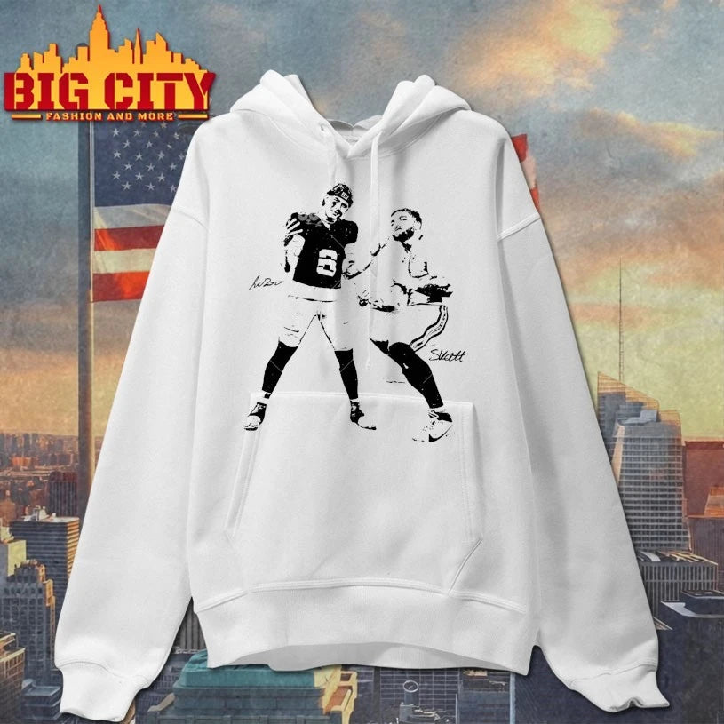 Jaxson Dart Cam Skattebo Football Signatures Shirt