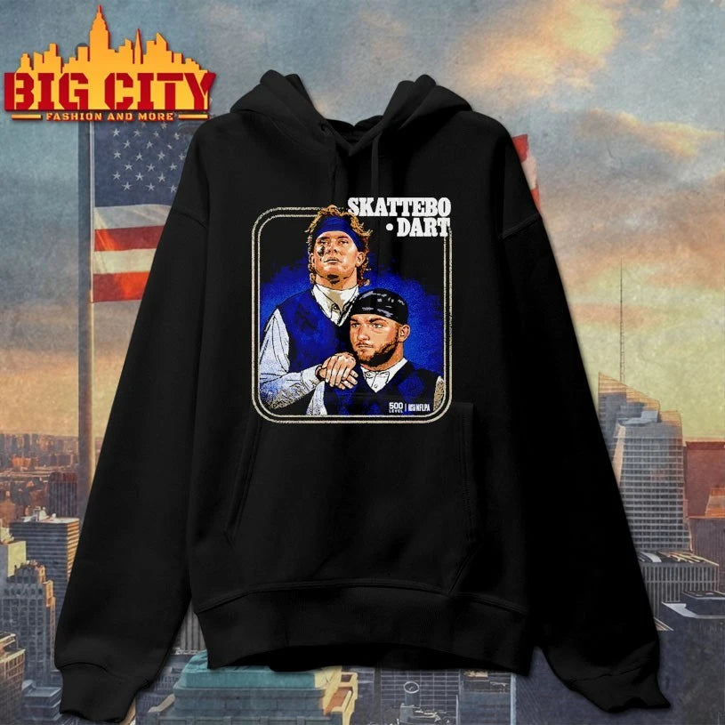 Jaxson Dart &amp; Cam Skattebo New York G Step Brothers shirts