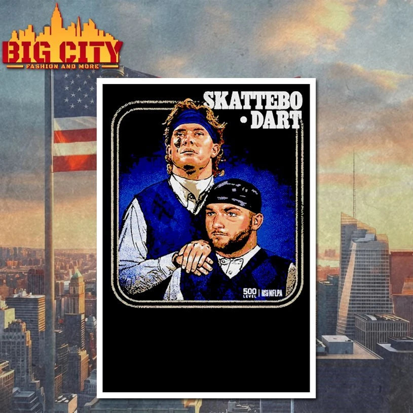 Jaxson Dart &amp; Cam Skattebo New York G Step Brothers shirts