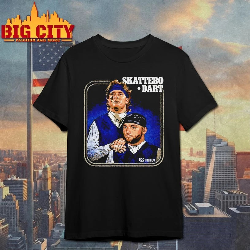 Jaxson Dart &amp; Cam Skattebo New York G Step Brothers shirts