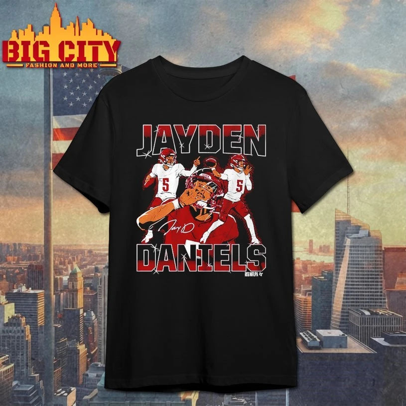 Jayden Daniels Washington Commanders Masterpiece signature shirt