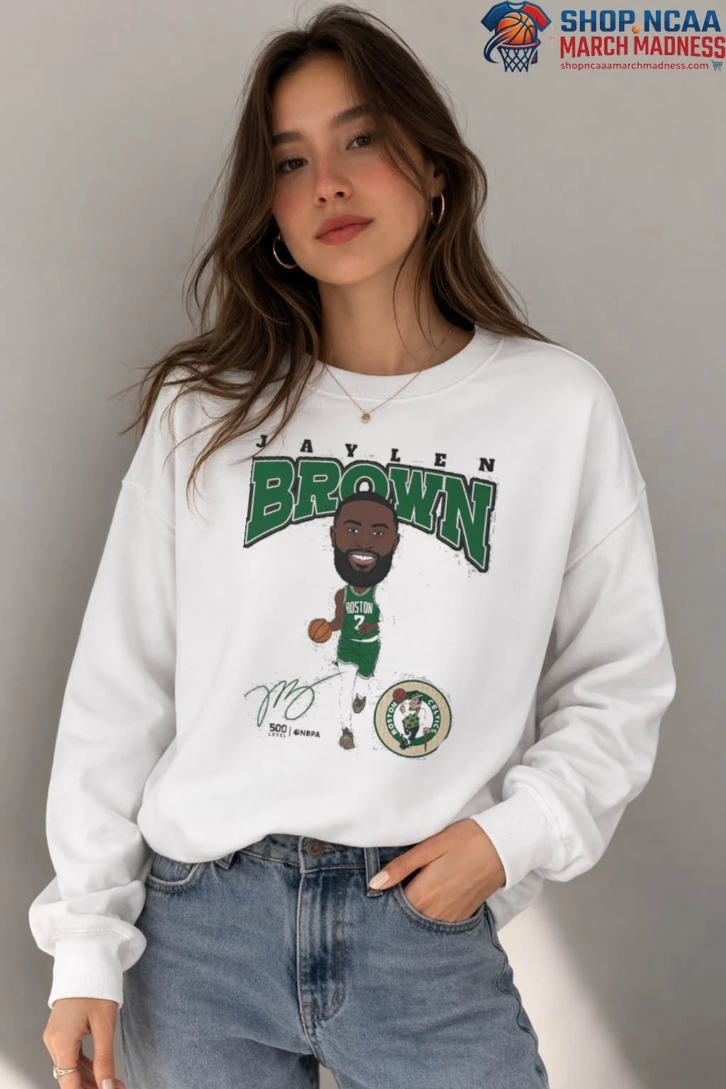 Jaylen Brown Boston Celtics Hardwood Comic T-Shirt