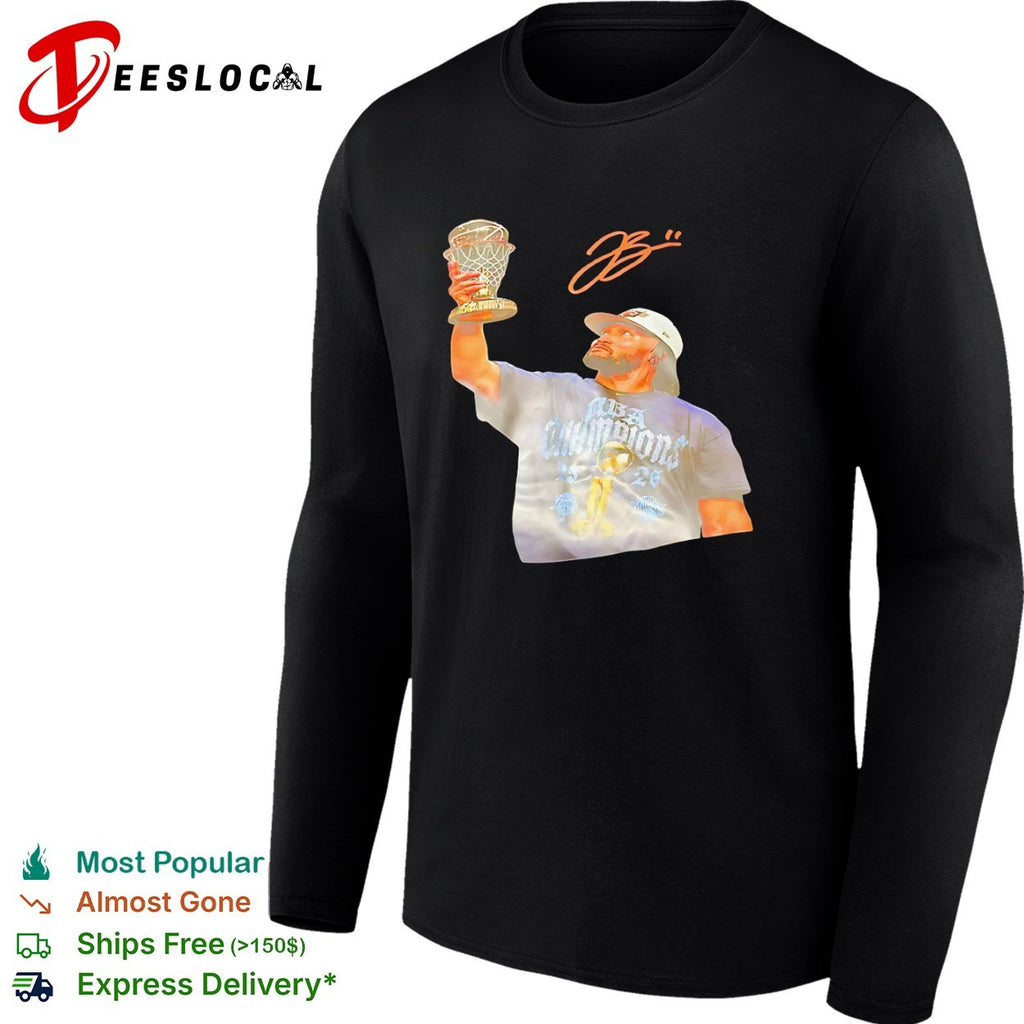 Jaylen Brown Boston Celtics MVP trophy NBA Champions shirt
