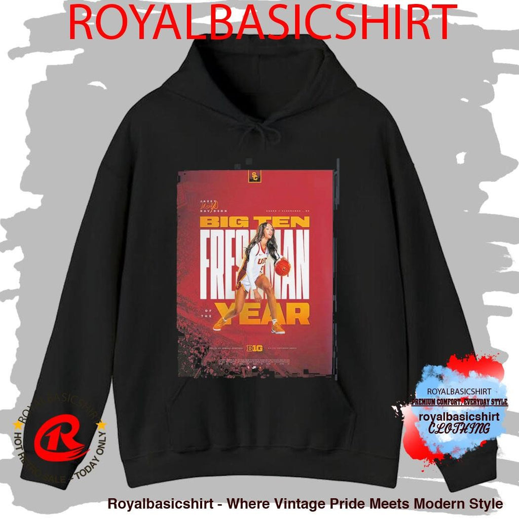 Jazzy Davidson USC Trojans Women’s Basketball Big 10 Freshman Of The Year T-Shirt