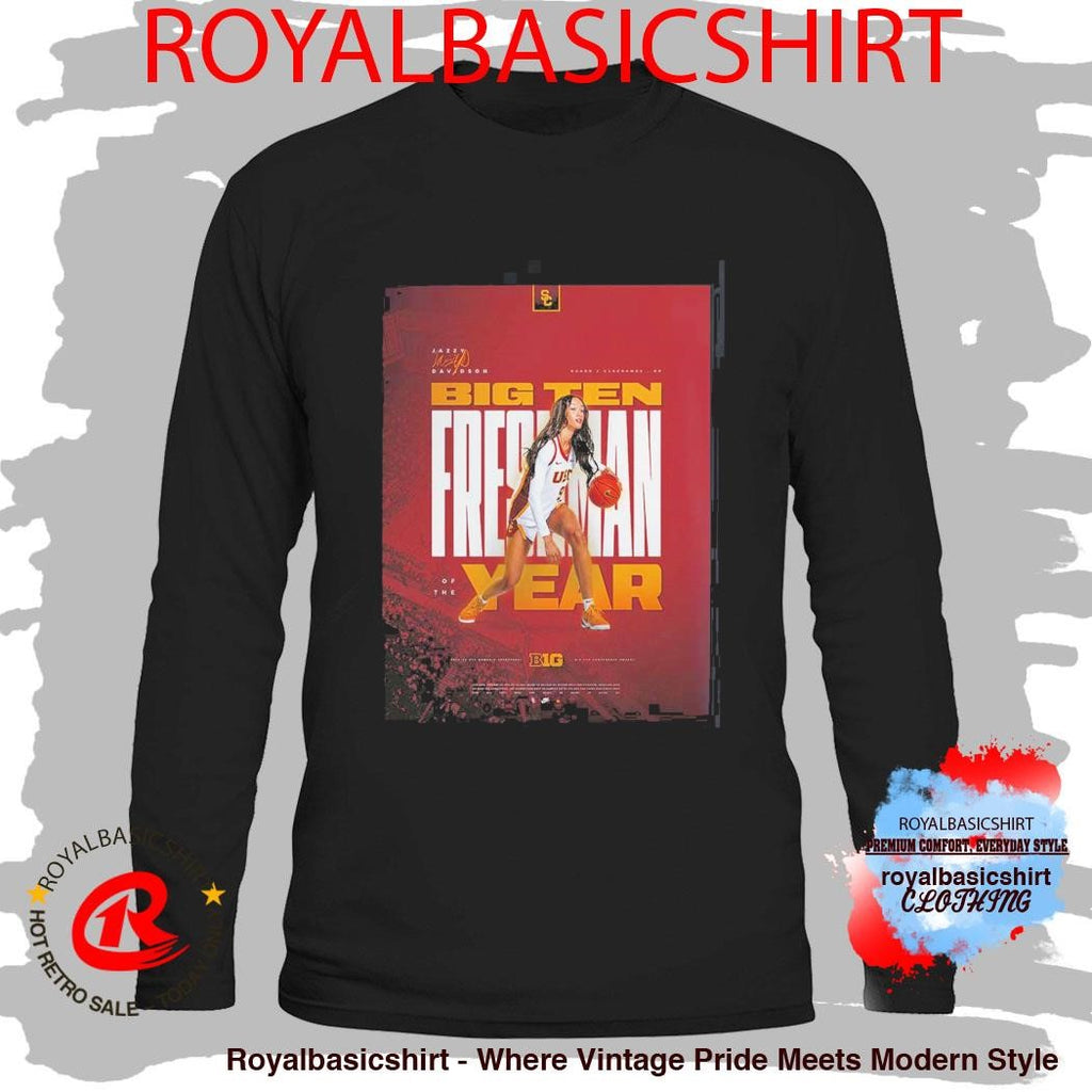 Jazzy Davidson USC Trojans Women’s Basketball Big 10 Freshman Of The Year T-Shirt