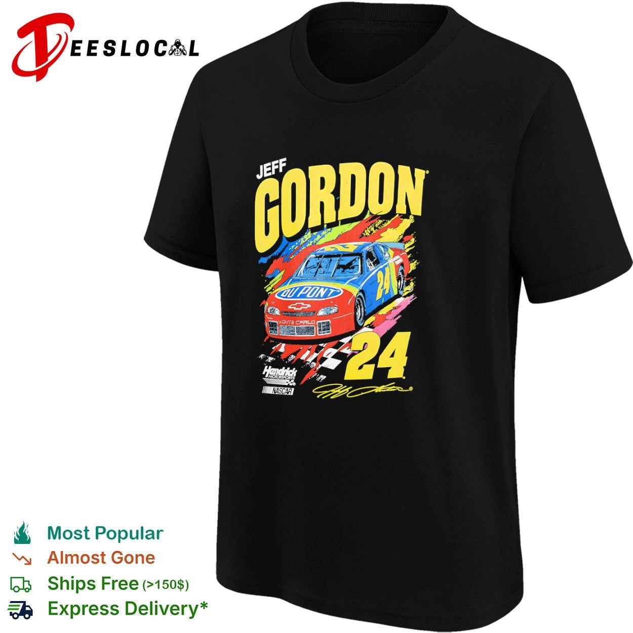 Jeff Gordon Hendrick Motorsports NASCAR 24 DuPont Monte Carlo racing shirt
