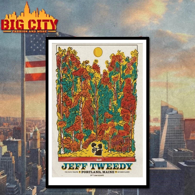 Jeff Tweedy Oct 16 2025 State Theatre in Portland Maine Poster shirt