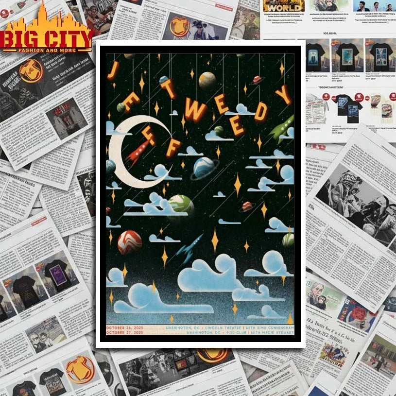 Jeff Tweedy Washington DC October 26-27 2025 Poster shirt
