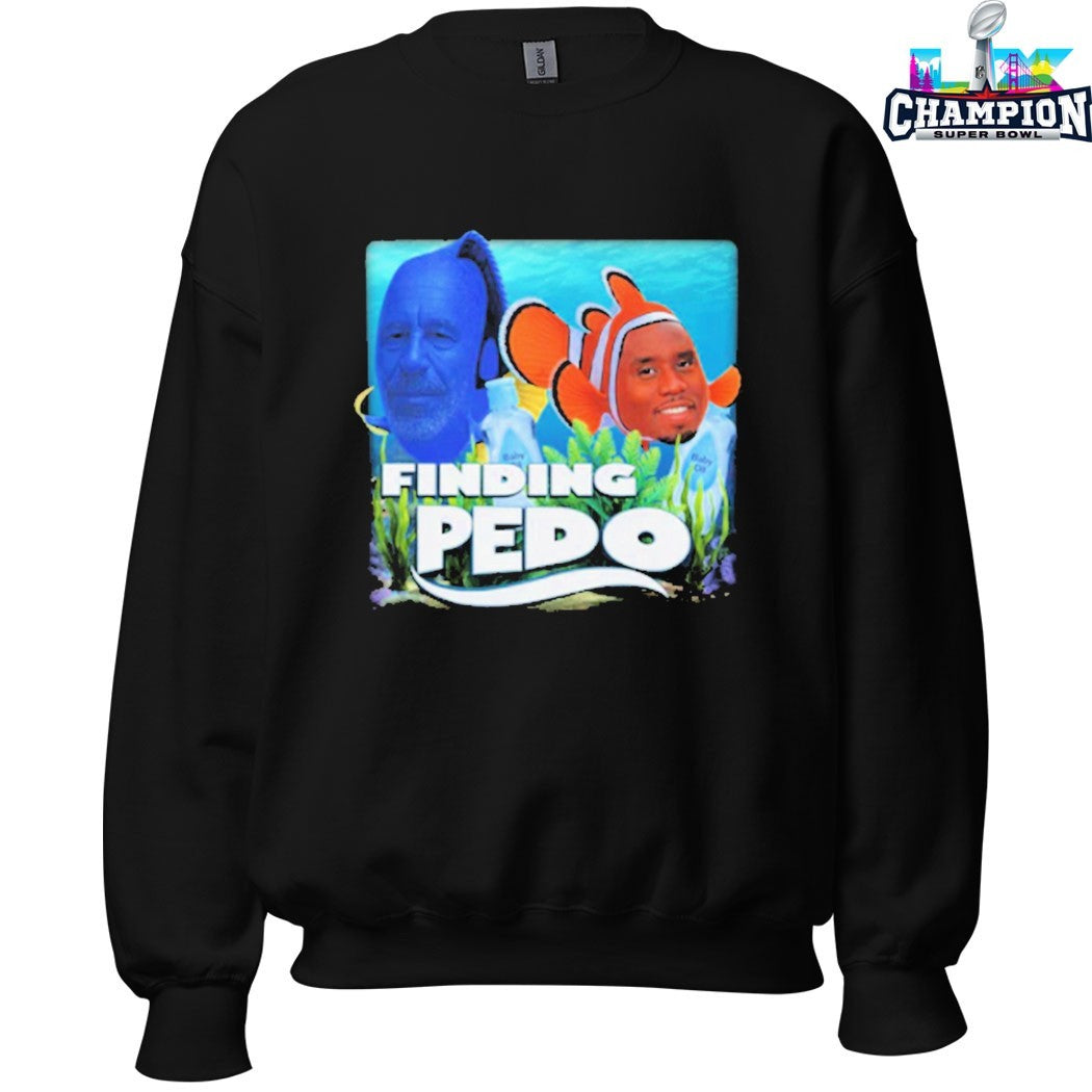 Jeffrey Epstein And Diddy Baby Oil Finding Pedo Fish T-shirts
