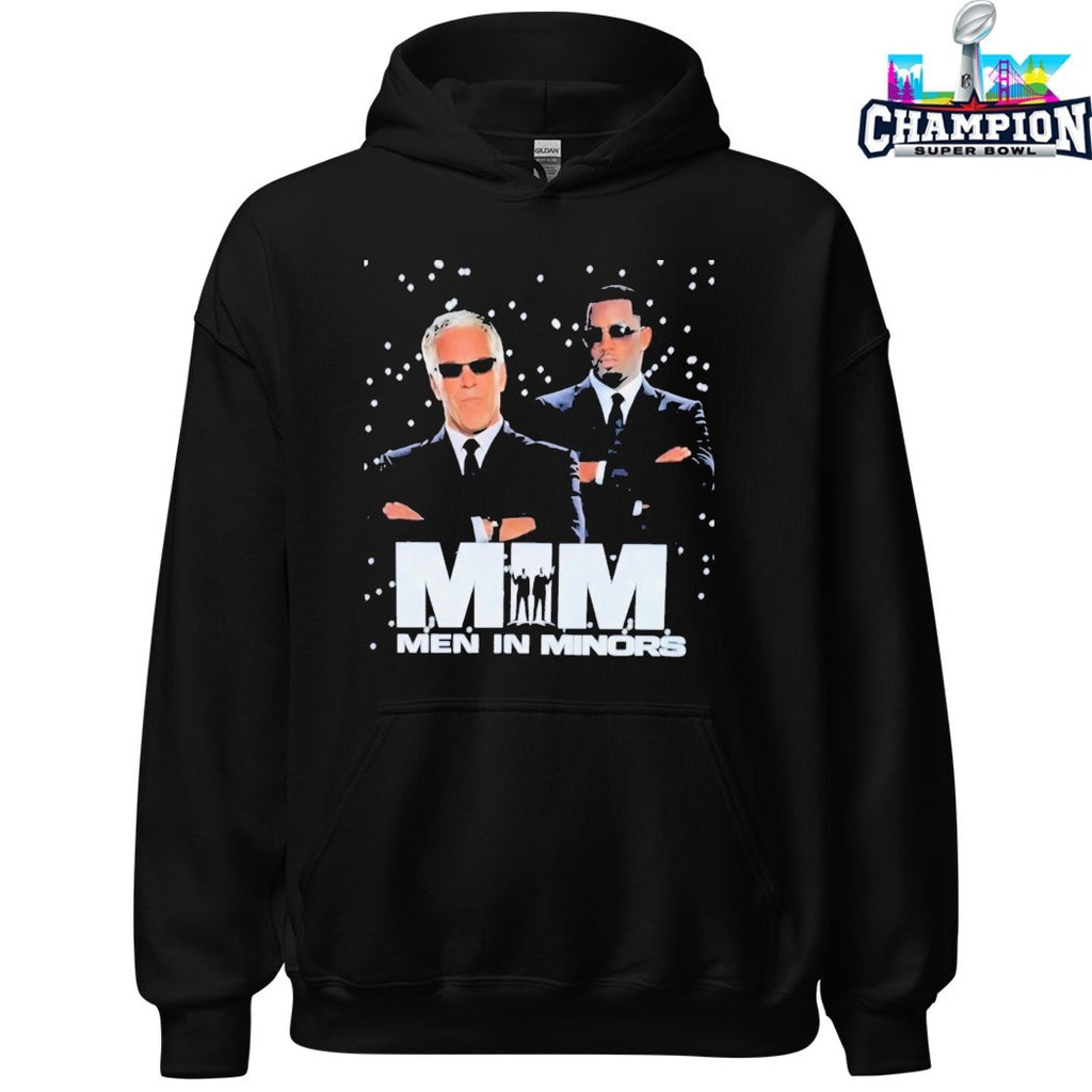Jeffrey Epstein And Sean Combs Diddy MIM Men In Minors T-shirts