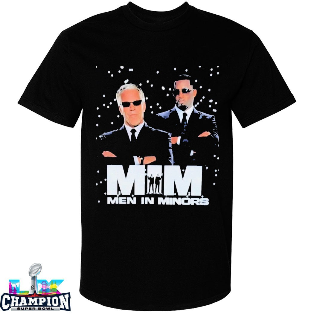 Jeffrey Epstein And Sean Combs Diddy MIM Men In Minors T-shirts