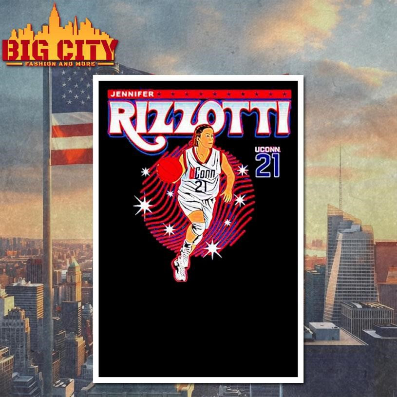 Jennifer Rizzotti UConn Basketball NCAA Legends Caricature Shirt
