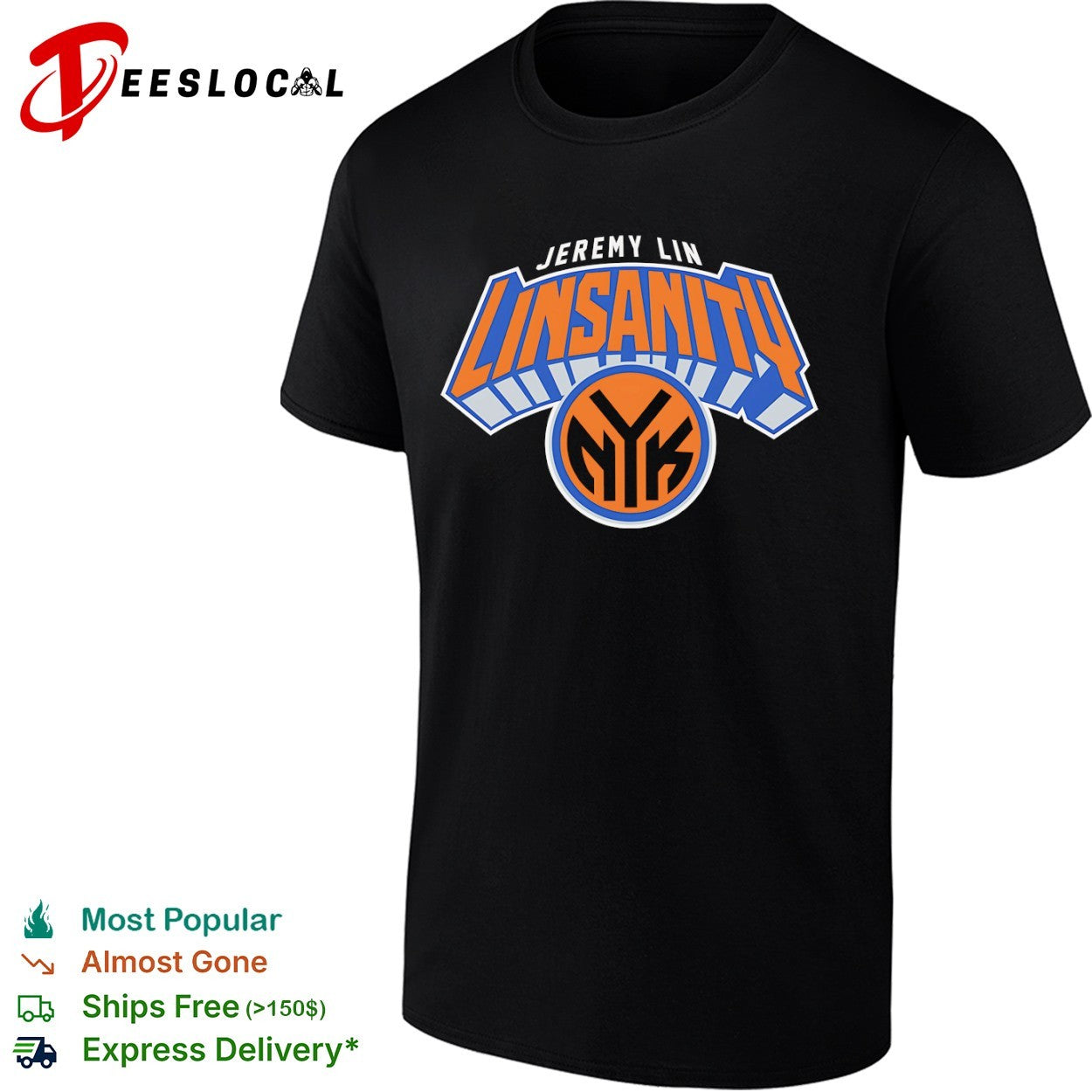 Jeremy Lin Linsanity New York Knicks NYK basketball logo shirt