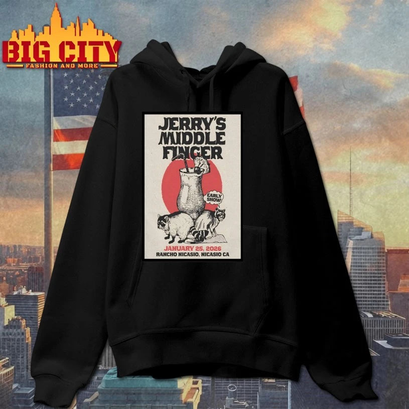 Jerry’s Middle Finger 1.25.2026 Nicasio, CA Poster shirt
