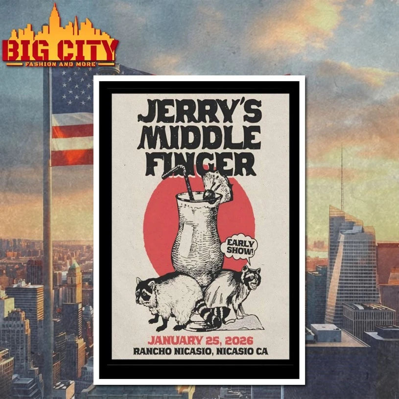 Jerry’s Middle Finger 1.25.2026 Nicasio, CA Poster shirt