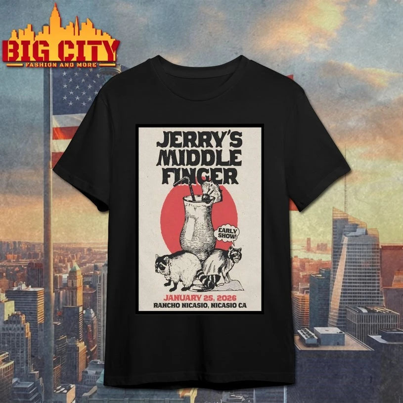 Jerry’s Middle Finger 1.25.2026 Nicasio, CA Poster shirt