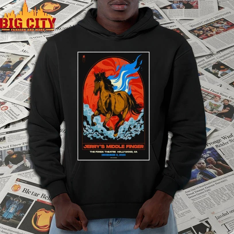 Jerry’s Middle Finger California Dec 6 2025 Poster shirt