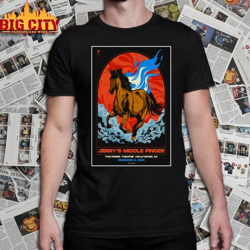 Jerry’s Middle Finger California Dec 6 2025 Poster shirt
