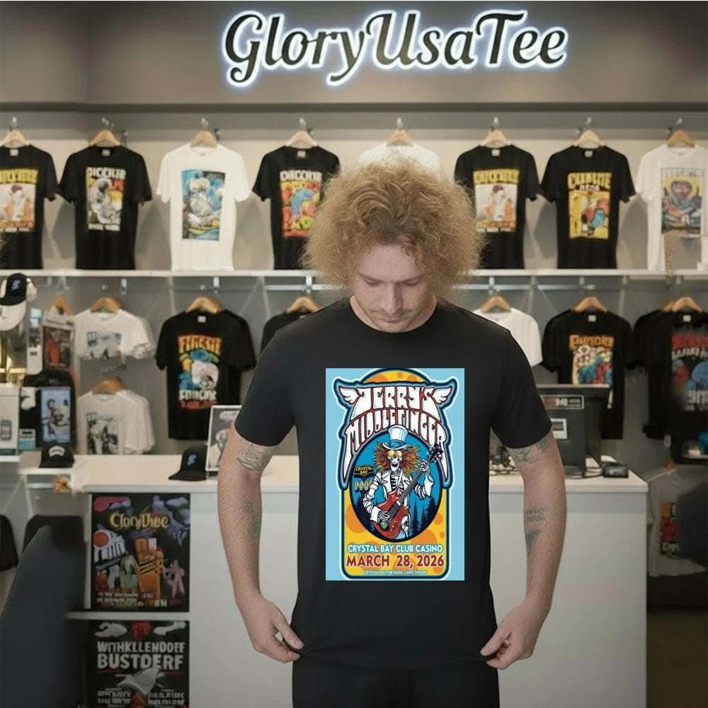 Jerrys Middle Finger March 28 2026 Crystal Bay, Nevada Event Poster Shirt